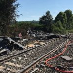 Accident entre un train de fret et un convoi exceptionnel à Rumigny (08), le 16 juin 2021