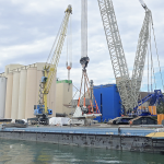 Le port de Colmar inaugure sa grue à colis lourds
