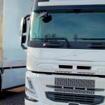 Poids lourds électriques exposés à Montigny-le-Roi (52) en mars 2024 ; Photo : ORT&L Grand Est