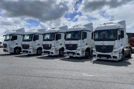 Poids lourds de l’entreprise FA Logistics ; Photo : FA Logistics